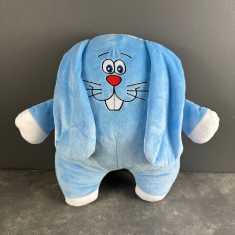 Игрушка мягкая Кролик Сеня голубой